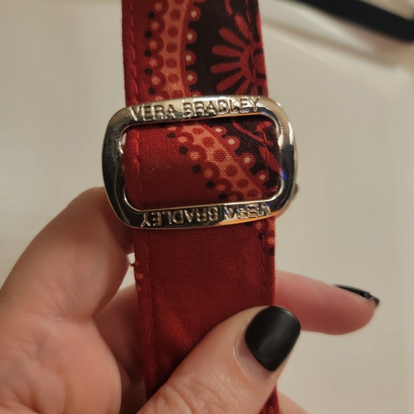 VERA BRADLEY MESA RED BAG PURSE RETIRED, Quilted - Picture 5 of 9